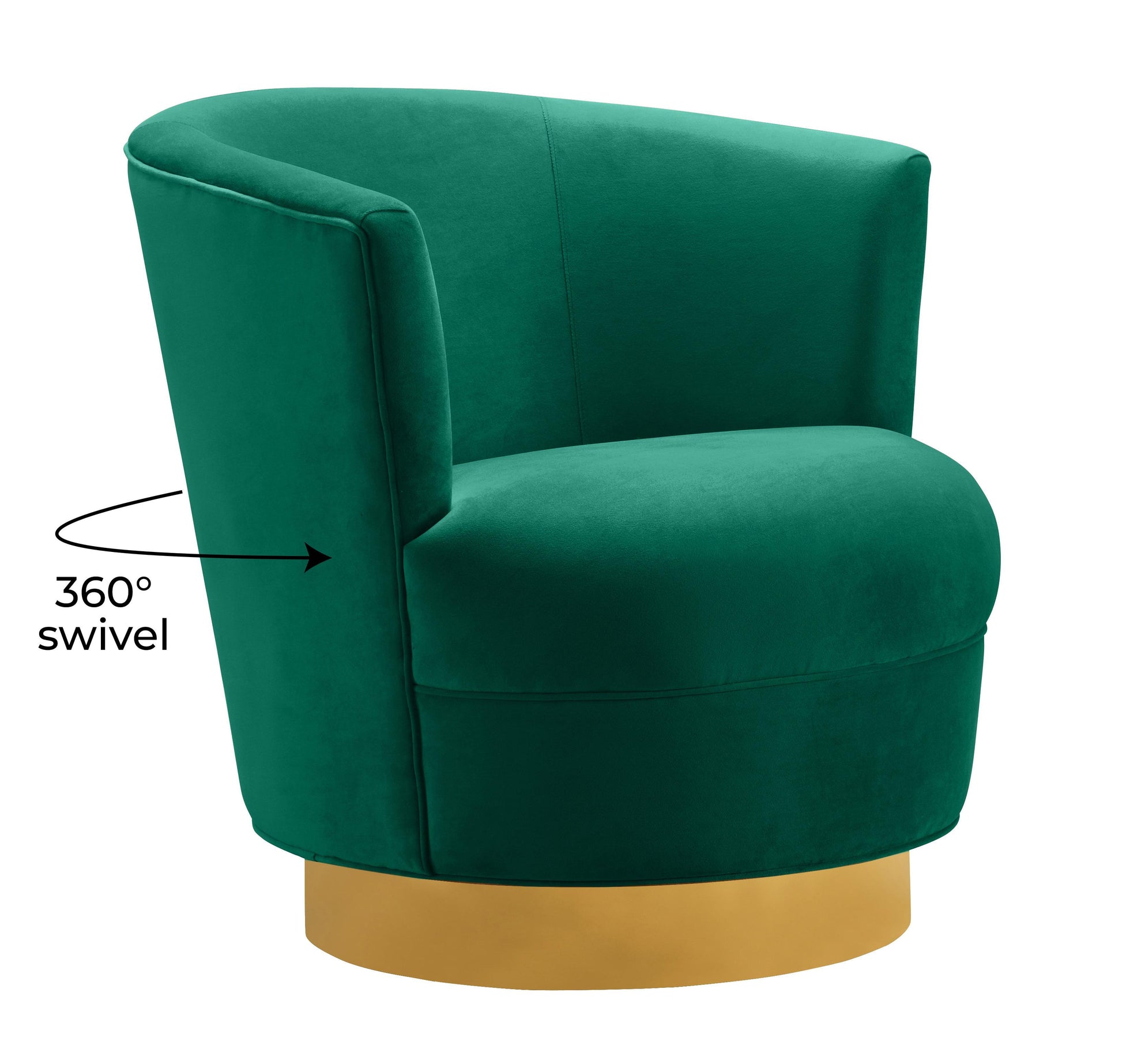 Tov Furniture Noah Green Swivel Chair