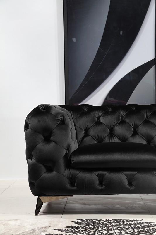 VIG Furniture Divani Casa Delilah Black Fabric Sofa