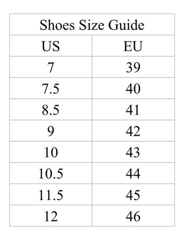 eu men's shoe sizes to us