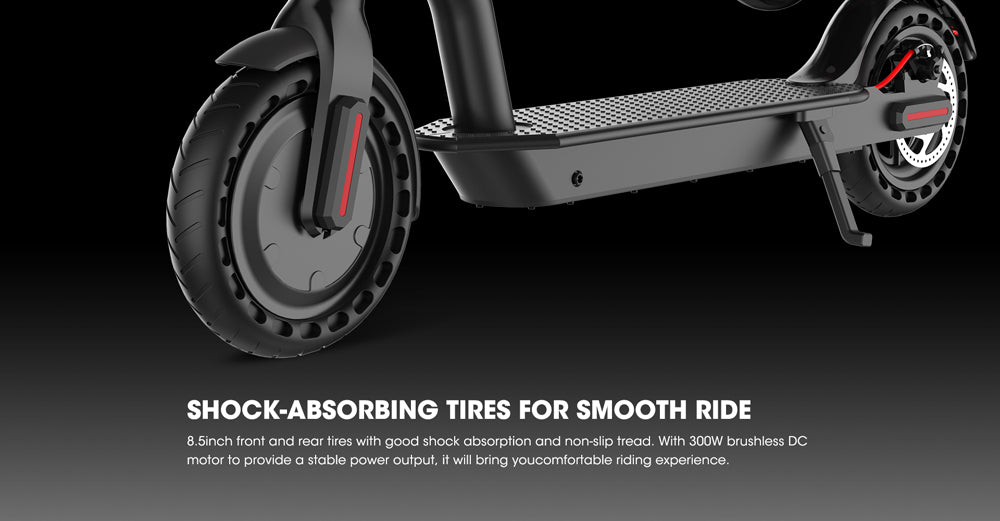 foldable-electric-scooter-shock-absorbing-tires