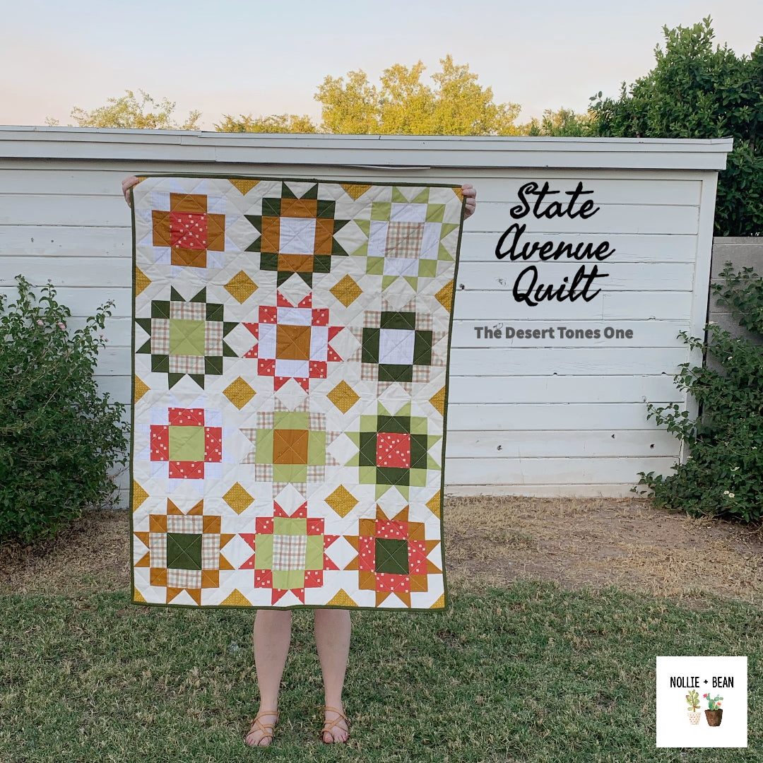 State Avenue Quilt - The Desert Tones One – Nollie + Bean