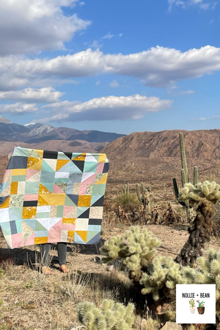 Clarendon Quilt | A modern quilt pattern by Nollie + Bean