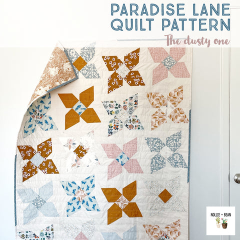 Paradise Lane Quilt | A modern quilt pattern by Nollie + Bean