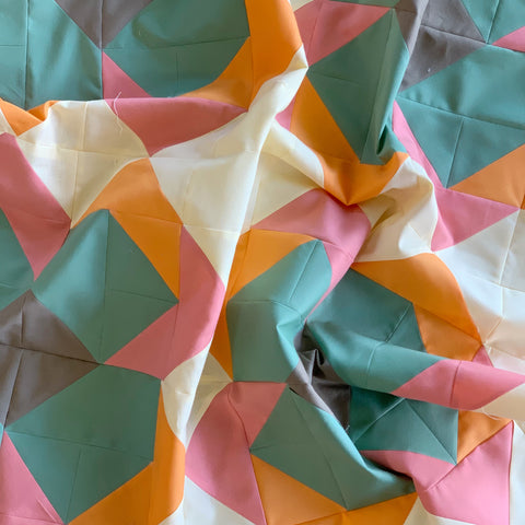 Aster Quilt - A Modern Floral quilt pattern by Nollie + Bean