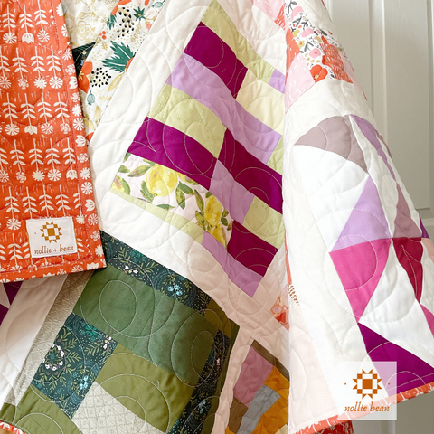 How to Make a Scrappy Quilt | A quilting tutorial by Nollie Bean