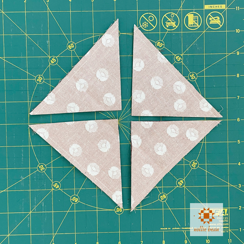 Half Square Triangle Tutorial by Nollie Bean