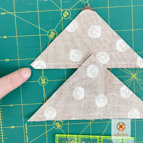 Half Square Triangle Tutorial by Nollie Bean