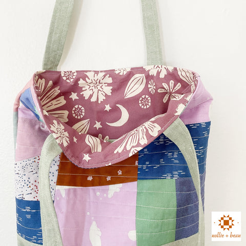 Tutorial: Scrappy Tote Bag – Nollie + Bean