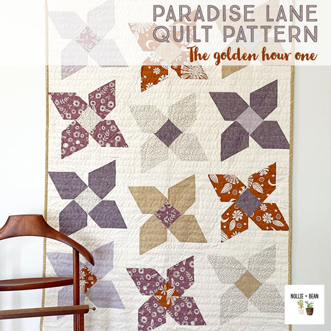 Paradise Lane Quilt | A modern quilt pattern by Nollie + Bean