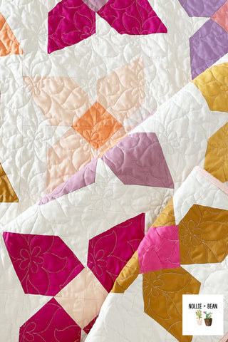 Paradise Lane Quilt Pattern | A modern quilt pattern by Nollie + Bean