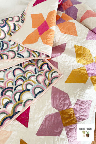 Paradise Quilt Pattern | A modern quilt pattern by Nollie + Bean