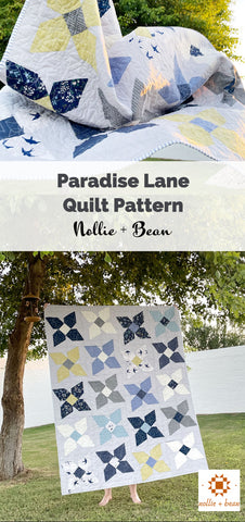 Paradise Lane Quilt | A modern quilt pattern by Nollie + Bean