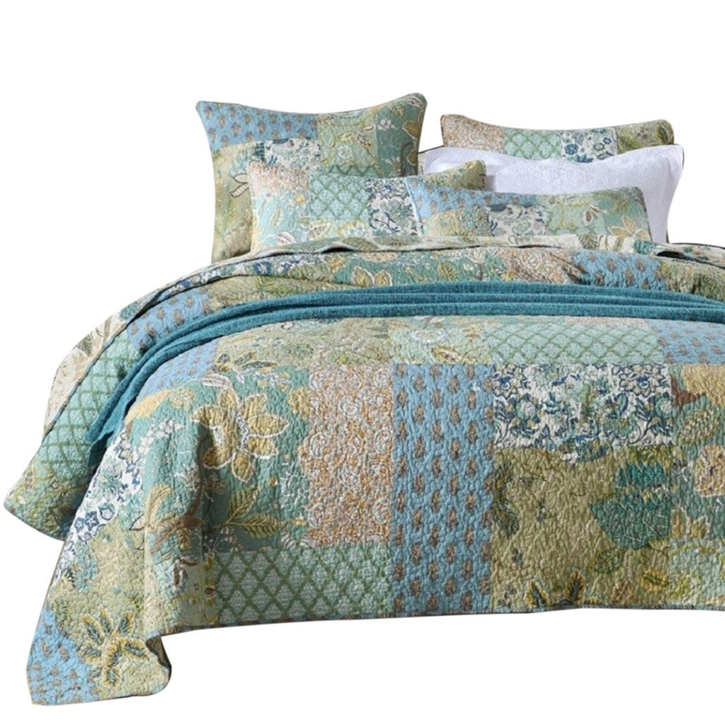 cotton quilted bedspreads king size