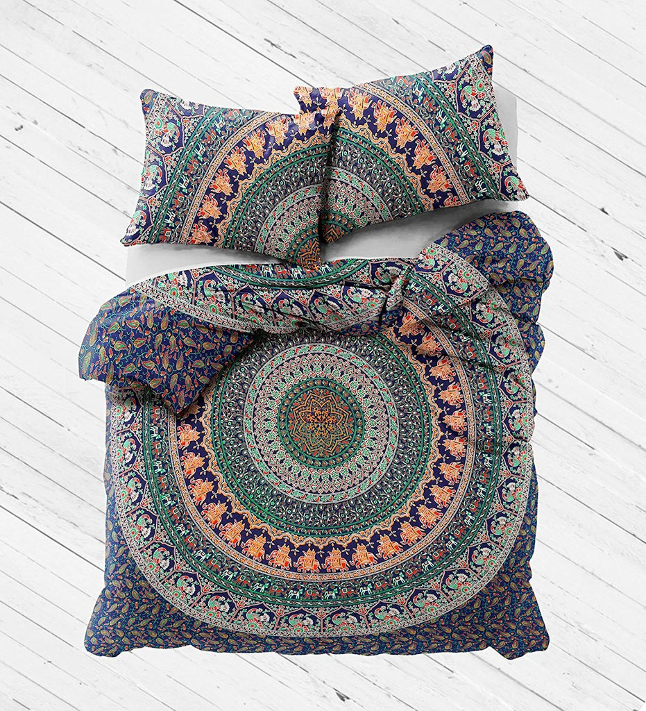 The Boho Street Range Of Queen Size 100 Cotton Duvet Cover Set