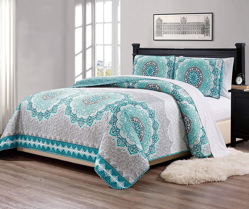 teal quilt queen