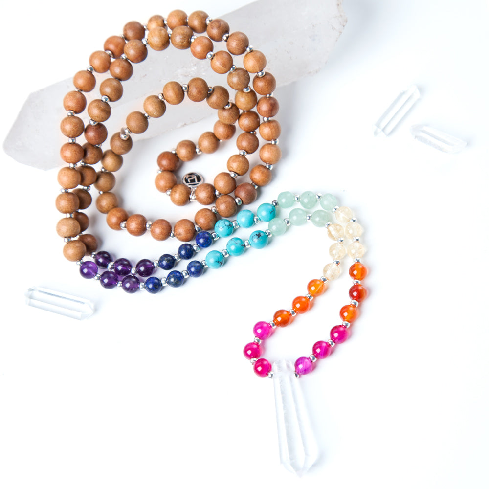 chakra mala bead necklace