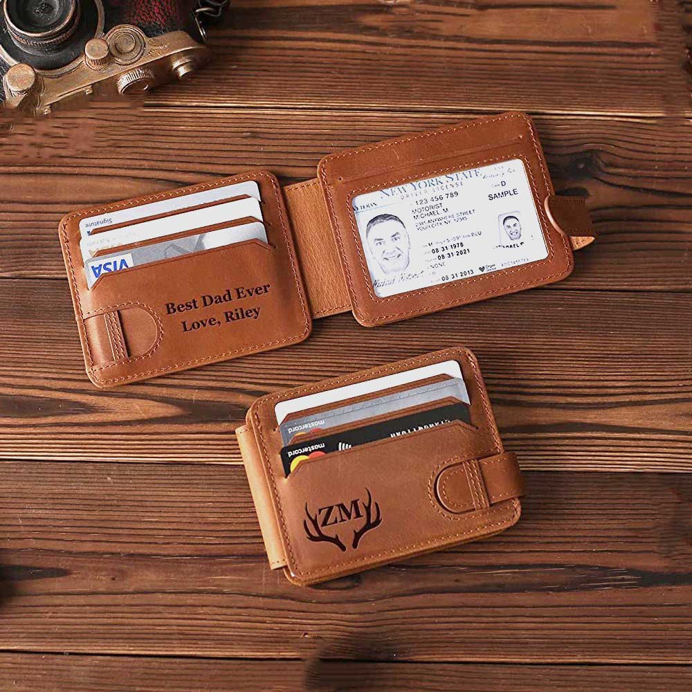 Custom Men's Leather Wallet Card Holder by AnchorLEatherGoods