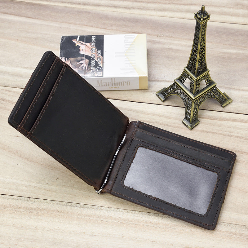 RUGGEDGIFTS Personalized Money Clip, Christmas Gifts For Him, Custom  Leather Money Clip, Leather Wallet For Men, Customizable Money Clip, Card  Holder