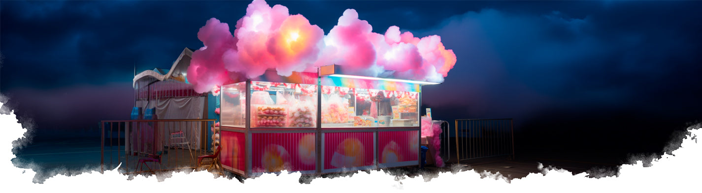 A cotton candy stand is a wonderful business idea!