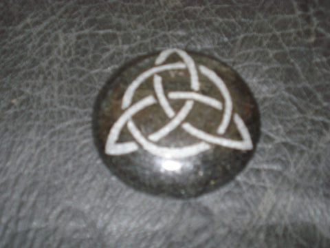 Black Granite Altar Tile-Triquetra 2 1/2 Inch