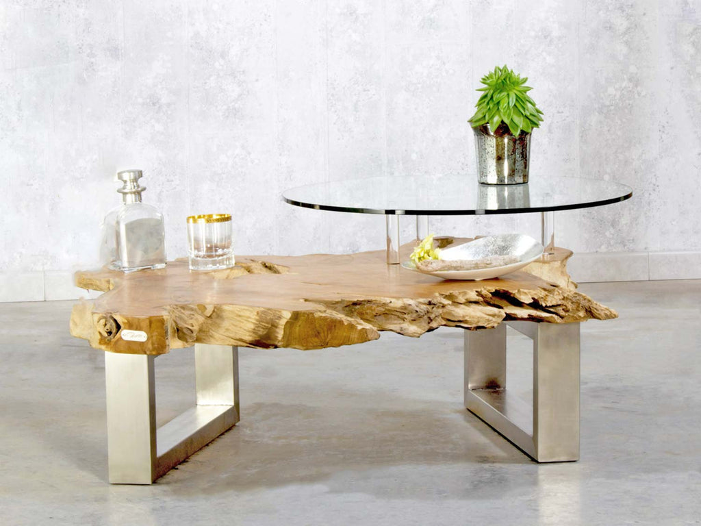 Ausgefallene Couchtisch Fotos Holz Und Glas / Sofatisch ...