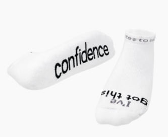 positive affirmation socks - i've got this confidence