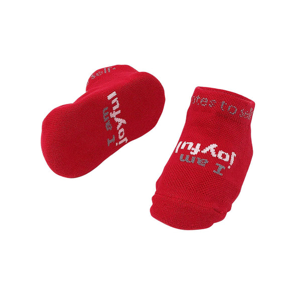 red baby socks