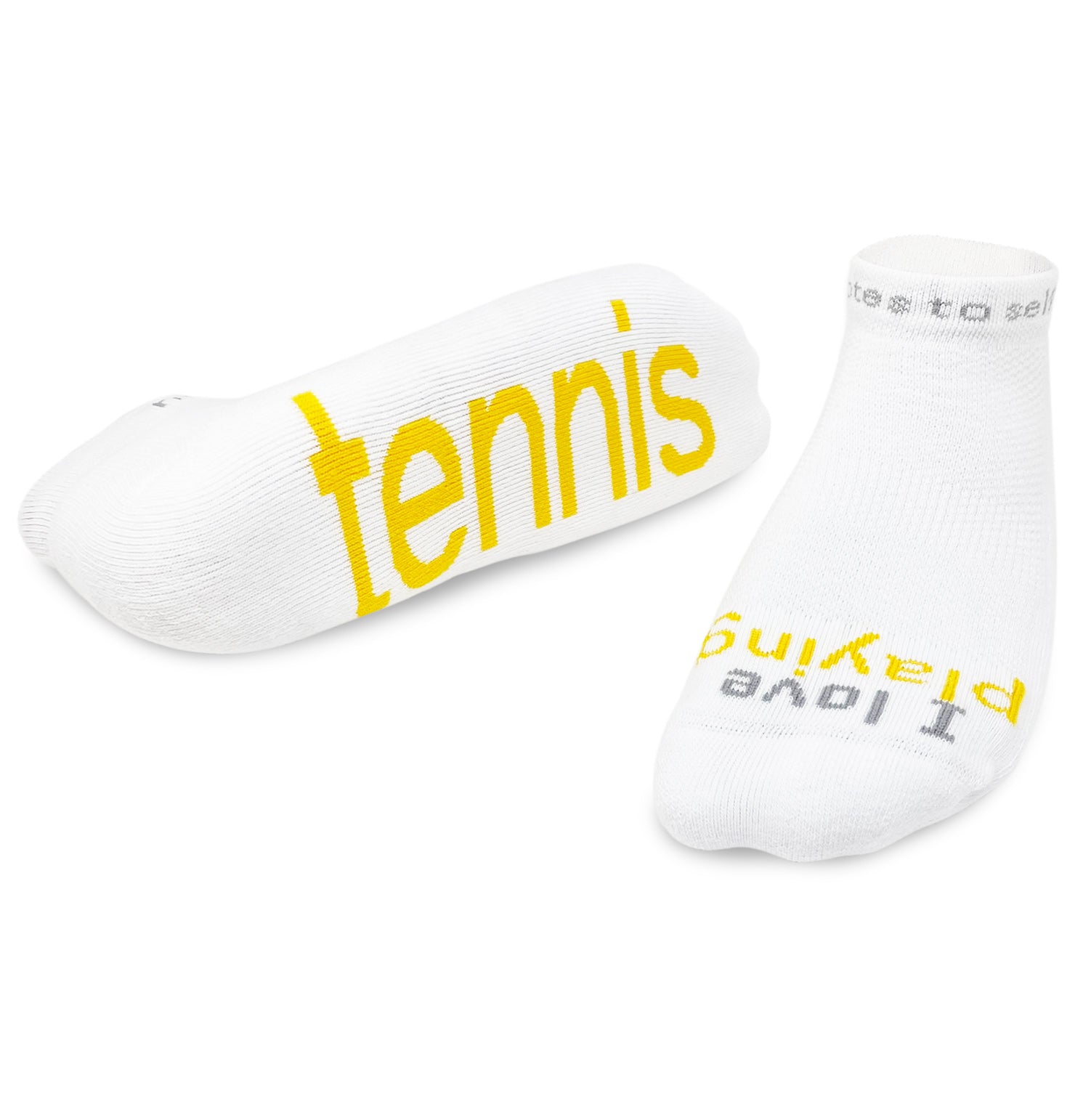 I LOVE PLAYING® tennis white low-cut socks