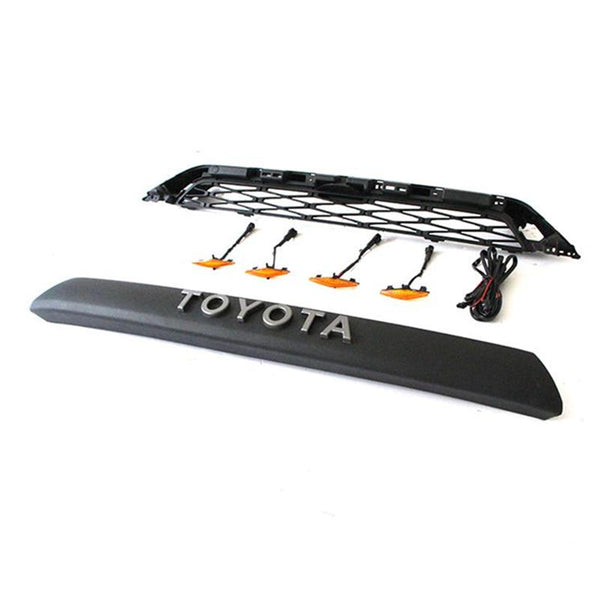 Trd Pro Front Grill For 4runner With Amber Lights Mc Auto Parts Mc Autoparts