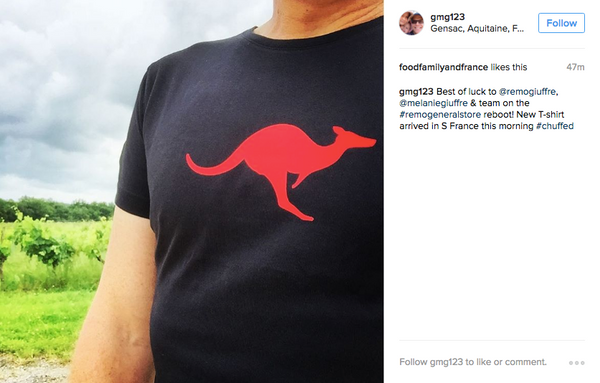 Gregg Girling wears Kangaroo Too on Black