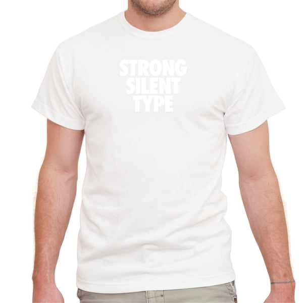 Strong Silent Type on White