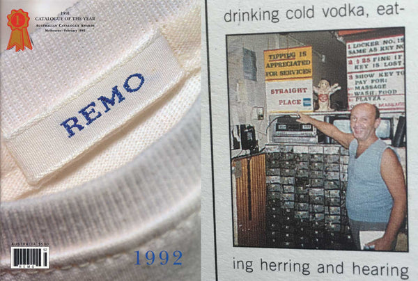 Boris Featured in the 1992 REMO Catalogue