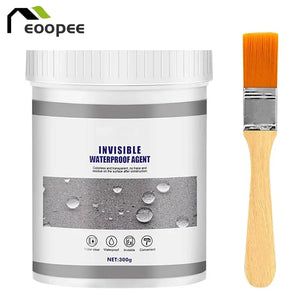 Waterproof Coating Sealant Agent Invisible Paste Glue With Brush Repair Home Roof Transparent Bathroom Antileak Glue 30/100/300g.. - Yourneedsathome