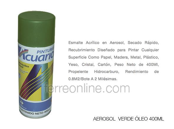 AEROSOL VERDE OLEO 400ML TURBO 736 – Ferreonline (Ferremateriales La  Mexicana)