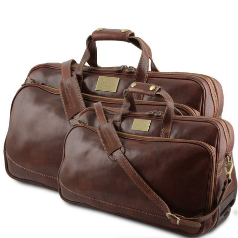 Bora Bora - Leather Trolley travel set | TL3072 -  www.sanroccoitalia.it - Leather travel sets