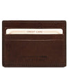 Exclusive leather credit/business card | TL141011 -  www.sanroccoitalia.it - Leather accessories for women
