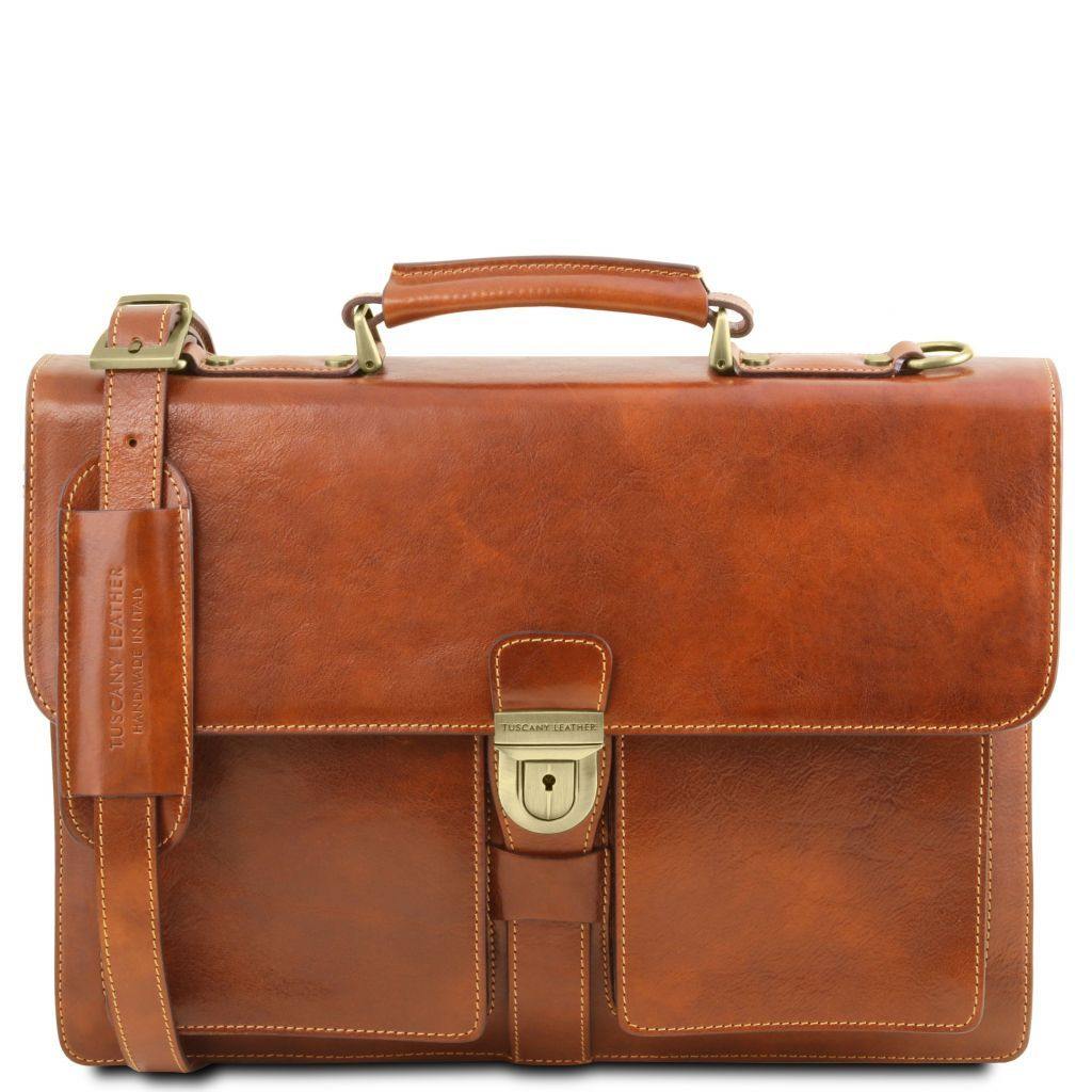 Assisi - Leather briefcase 3 compartments | TL141825 - www ...