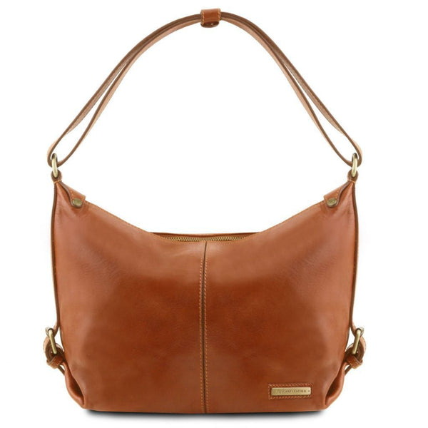 Leather Hobo Handbag - Sabrina - Domini Leather