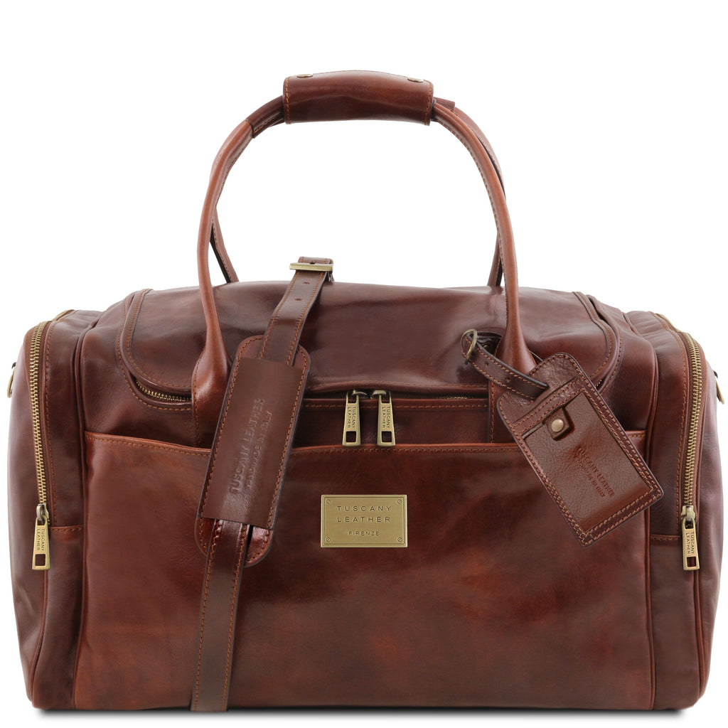  Tuscany Leather Madrid Gladstone Leather Bag - Large size Brown  : Clothing, Shoes & Jewelry