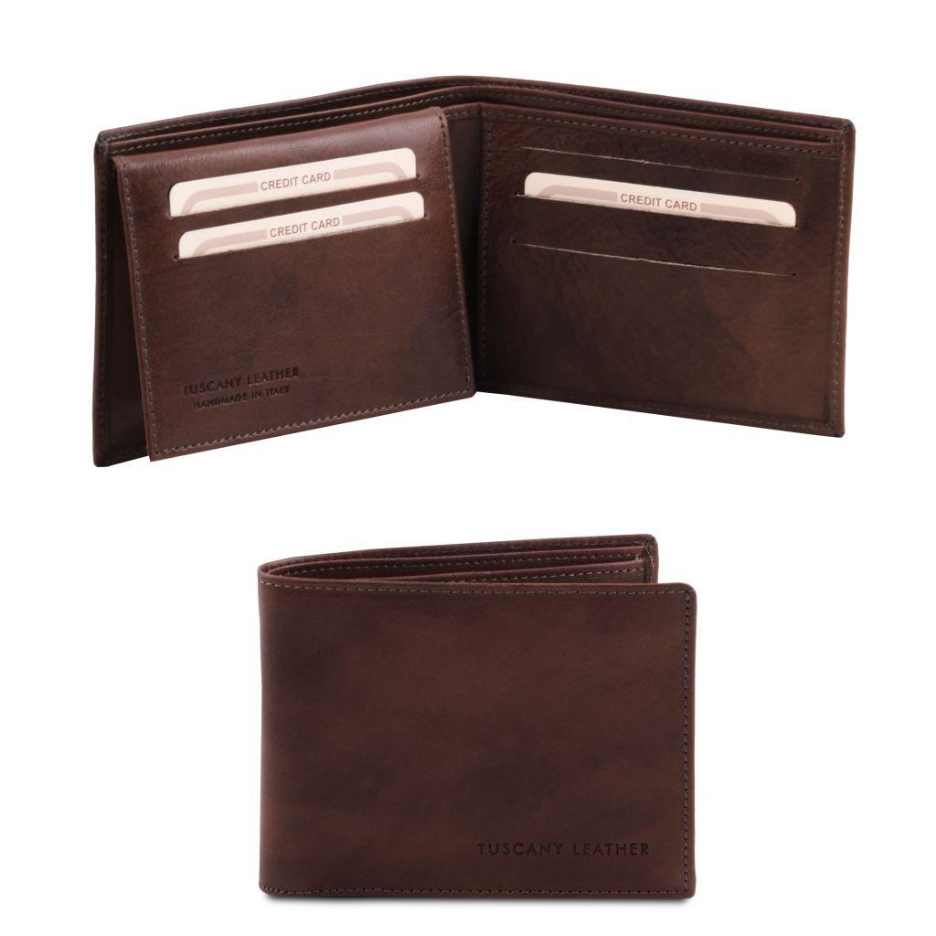 Exclusive leather 3 fold wallet for men | TL141353 - www.sanroccoitalia ...