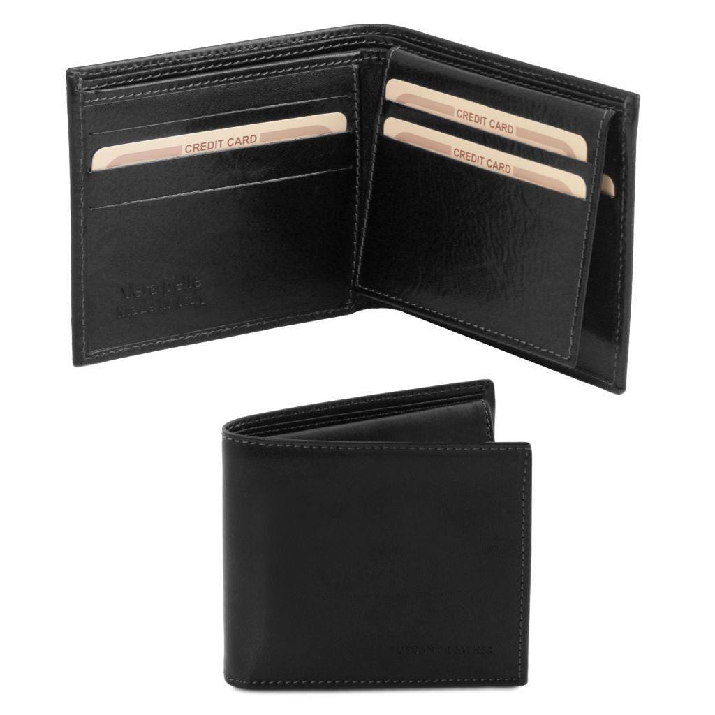 Exclusive leather 3 fold wallet for men | TL141353 - www.sanroccoitalia ...