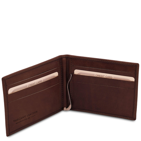 Exclusive leather card holder with money clip | TL142055 - www ...
