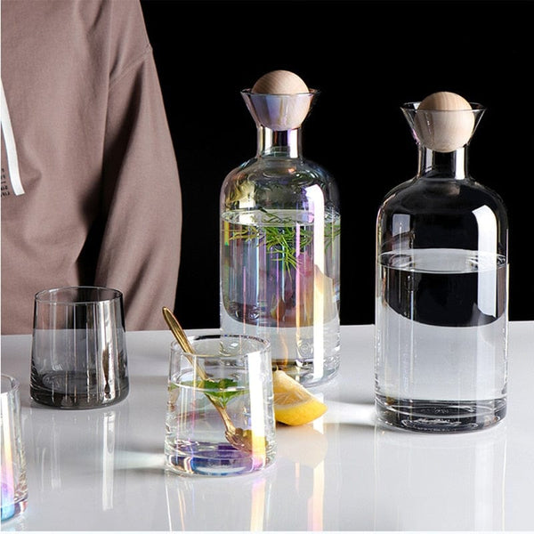 Glass Decanter with Lid