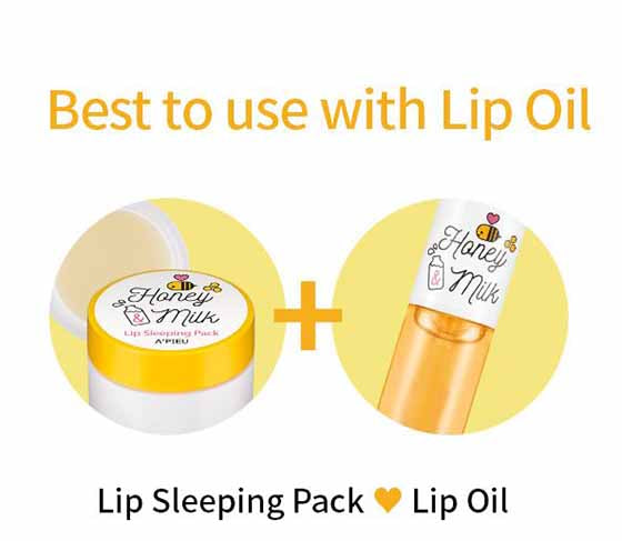 Lip Sleeping Pack Honey Milk APIEU