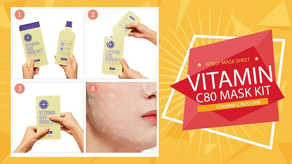 A'PIEU Maschera Vitamina C all'80%  Vitamin C 80 Mask Kit