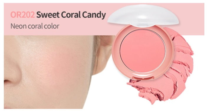 Lovely Cookie Blusher Etude House - OR202 Sweet Coral Candy