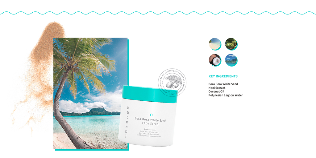 Bora Bora White Sand Scrub Esfoliante Viso Ultra Idratante Kokonoi