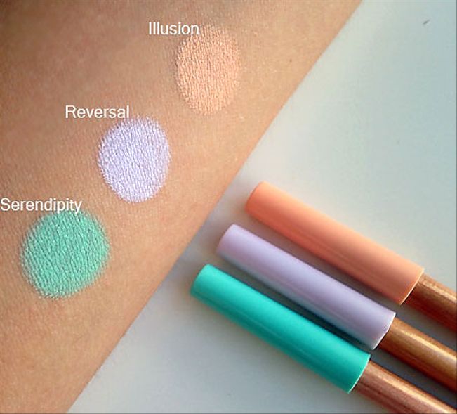 swatches illusion neve cosmetics