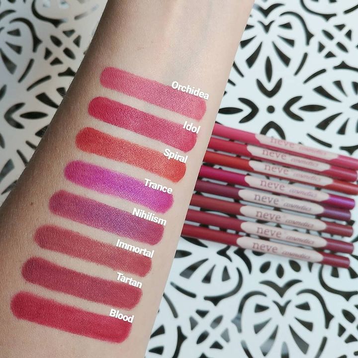 Neve Cosmetics Pastello Labbra swatches