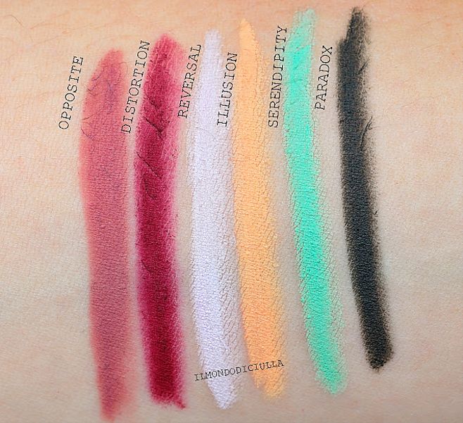 swatches illusion neve cosmetics